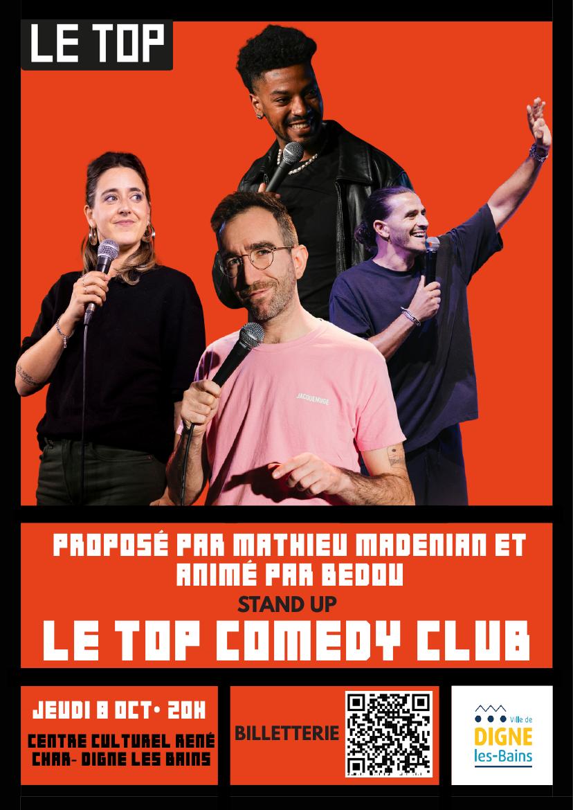 LE TOP Comedy Club au Centre culturel René Char